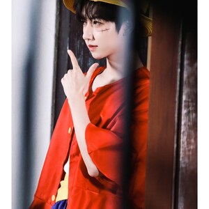 Anime Straw Hat Boy Luffy Cosplay Costume Gear 5 Nika Luffy Cosplay Clothes  Kimono Set Christmas Halloween Adult Suit With Wig