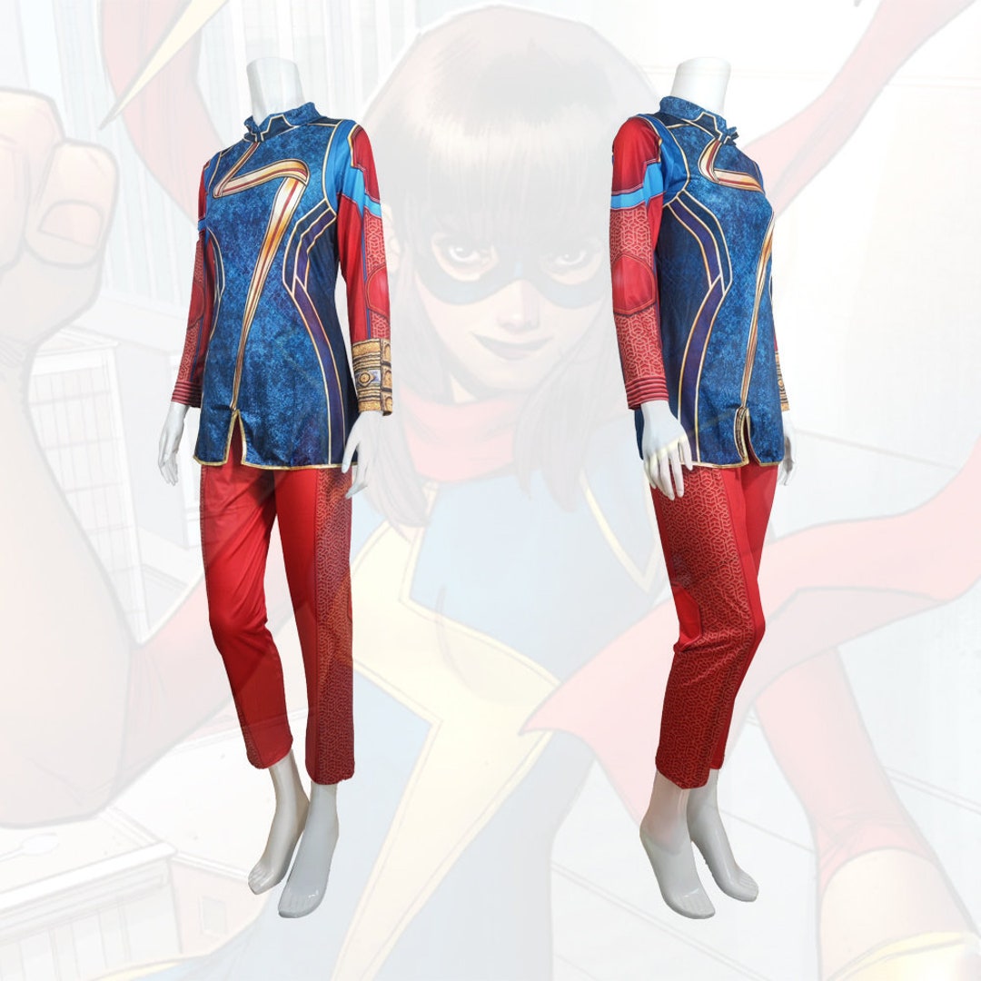 Ms. Marvel Super Hero Costume for Kids & Adults - Etsy