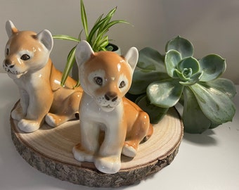 Vintage Lomonosov USSR Lion Cubs