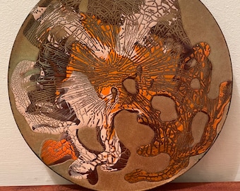 Margaret Greaves Enamel on Copper Plate