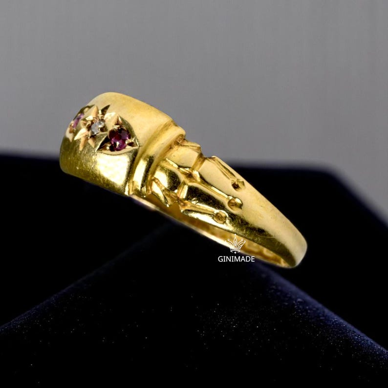 heirloom style victorian cz ring