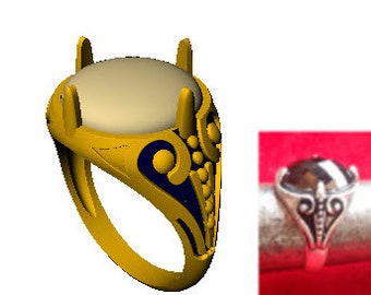 Filigree Ring stl file  for 3d printing Bast for gold  silver and brass jewelry!!