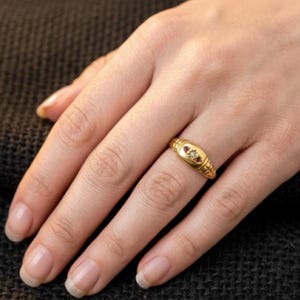 classic Victorian inspired cz ring