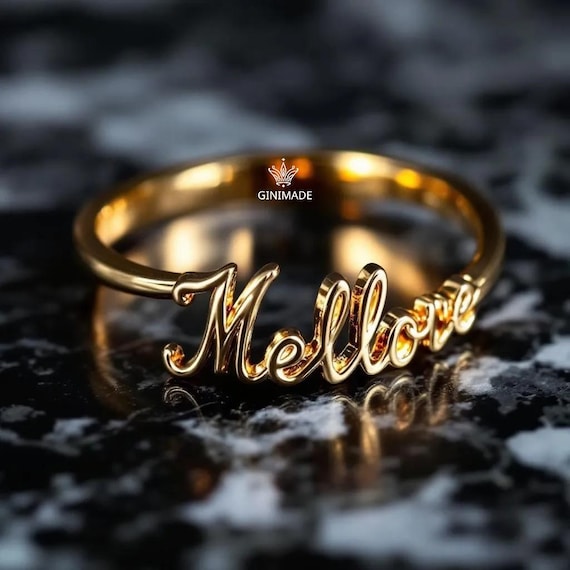 Bague Personnalis Bague Avec Prenom Argent Bague Olivia