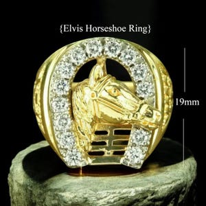 Elvis presley horseshoe ring - Etsy 日本