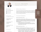 Teacher Resume Template with Cover Letter, Educator Resume One & Two Pages, Elementary School Teacher, CV Teacher, Education, Teaching, Word