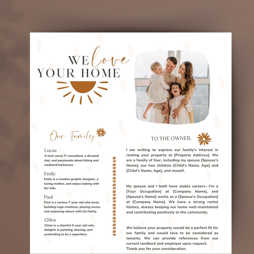 Tenant Resume Template Renter CV Rent Application Example Home Love