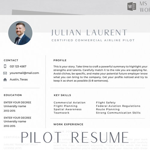 Pilot Resume Template Aviation - Il 500x500.4529633121 Ghja