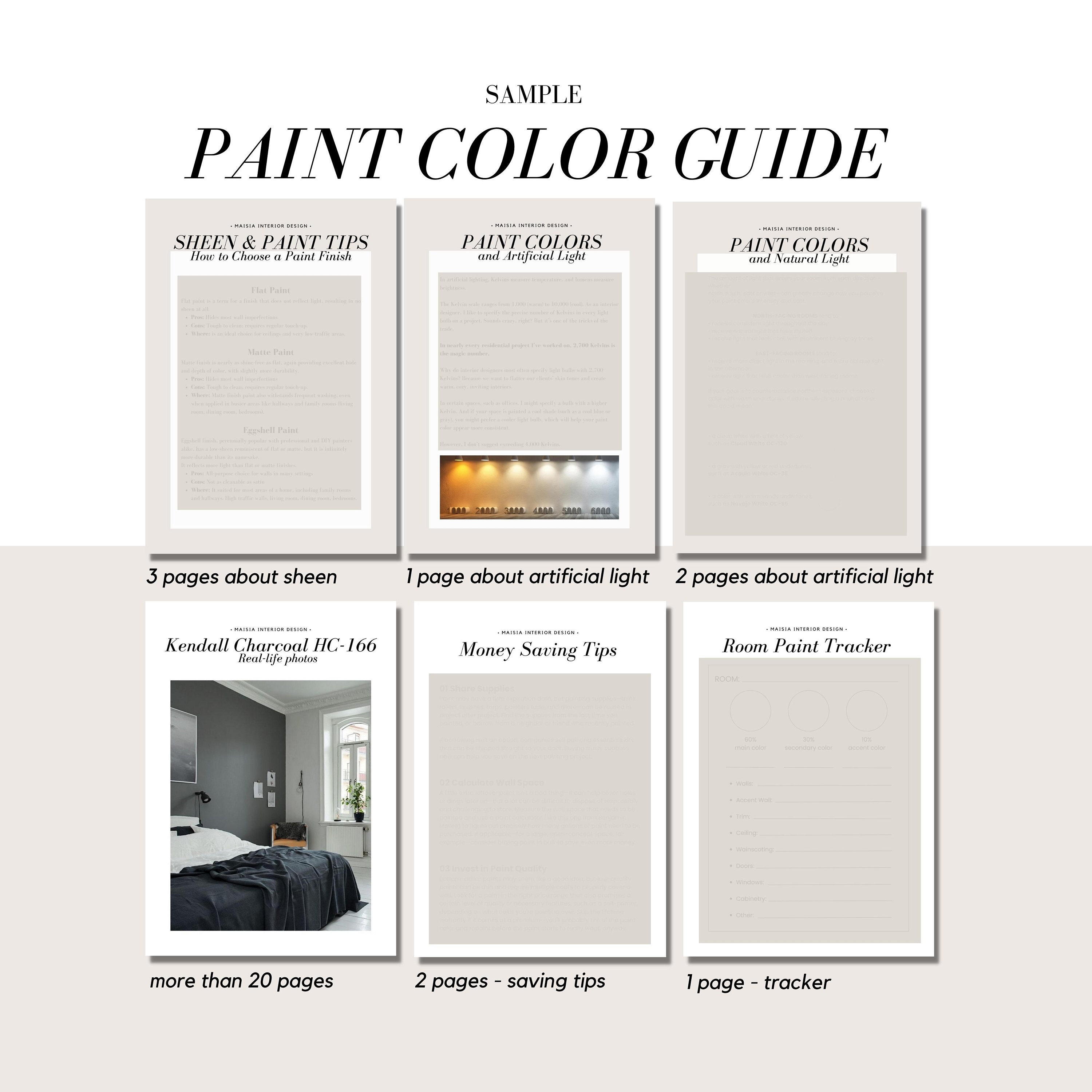 CLOUD WHITE Benjamin Moore Paint Color Palette Interior Paint Etsy