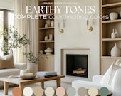 Whole house paint palette Benjamin Moore Color Palette paint color scheme for home best EARTHY boho color palette boho paint palette idea