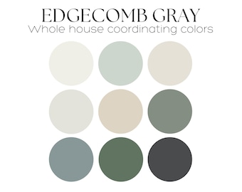 EDGECOMB GRAY Benjamin Moore color palette whole house color palette Edgecomb Gray coordinating color Paint color scheme best Paint palette