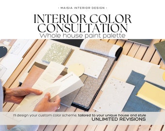 PAINT COLOR CONSULTATION Interior paint color palette consultation Custom Home Color Palette Best Coordinating color for home idea