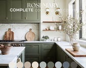 ROSEMARY Sherwin Williams color palette 2025 Whole house paint palette  Best green color sage green Rosemary cabinet complementary color