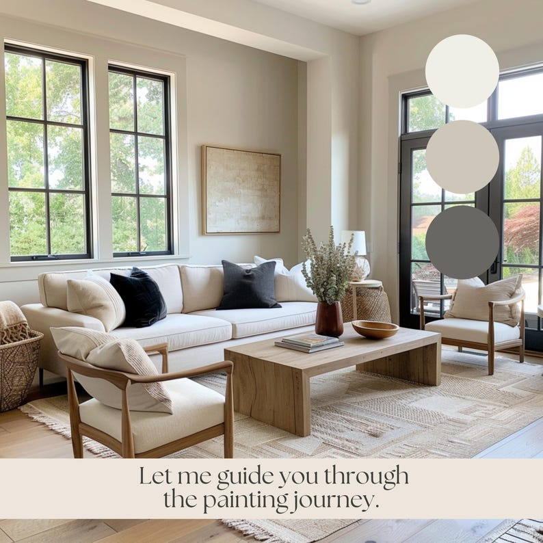 Best Benjamin Moore Swiss Coffee Palette for Modern Home Interior Soft ...