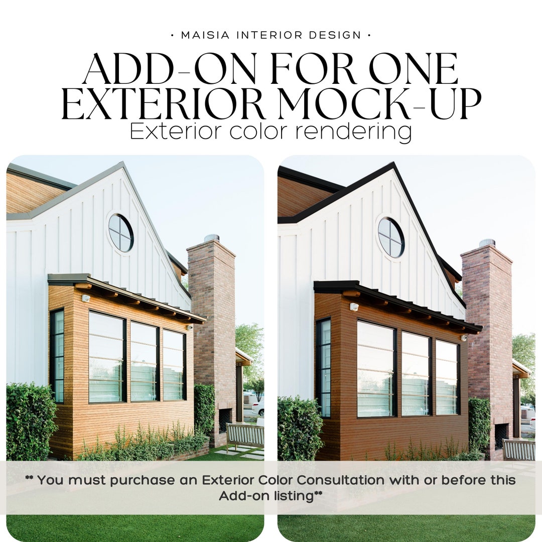 EXTERIOR PAINT RENDERING, Exterior Paint Color Combinations, Exterior