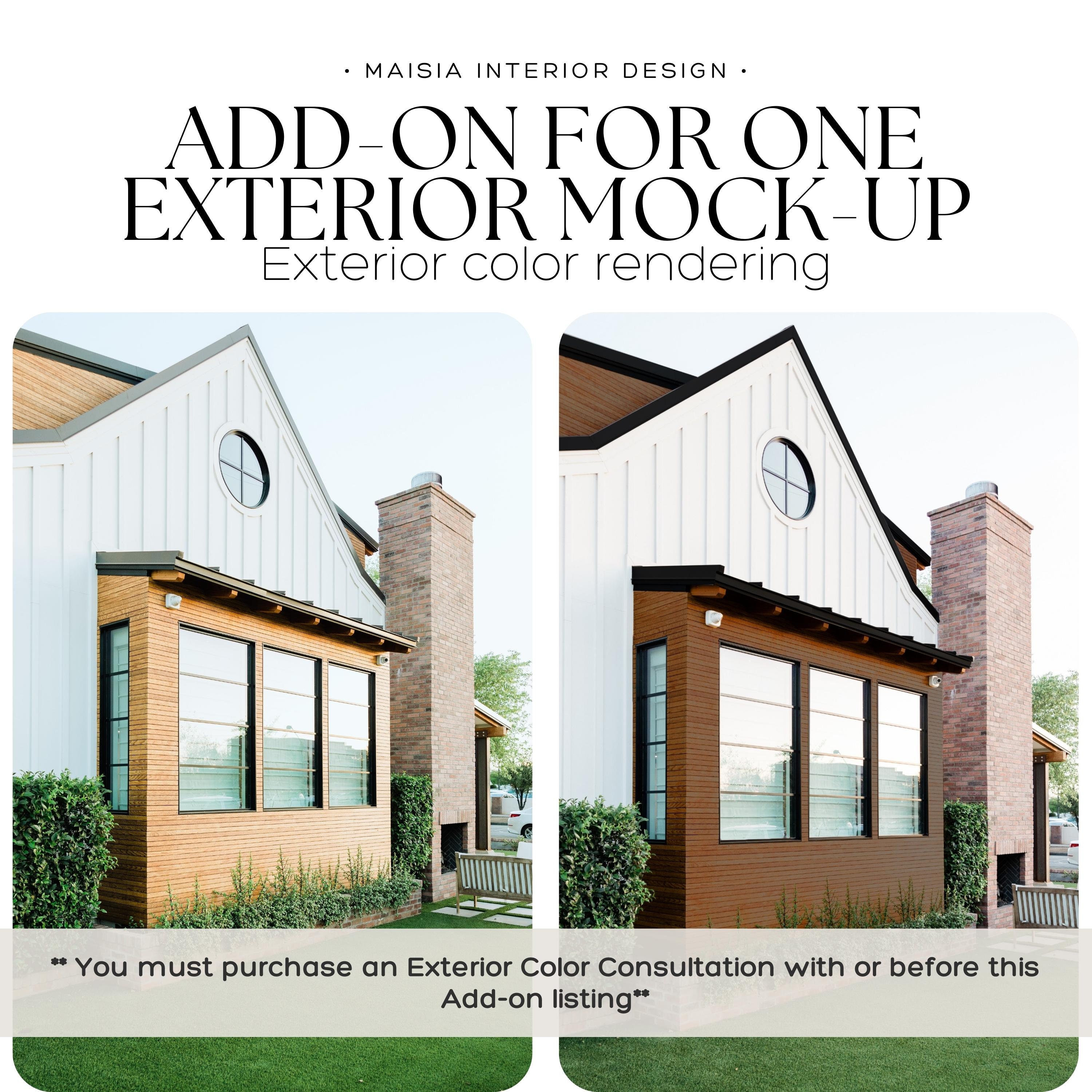 EXTERIOR PAINT RENDERING, Exterior Paint Color Combinations, Exterior