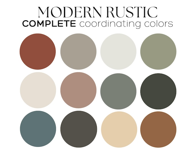 Modern Rustic Color Palette: Sherwin Williams Whole House Interior ...