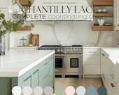 CHANTILLY LACE color Benjamin Moore Color Palette Complementary Colors for Living Room, Cabinets, and Whole House coordinated color scheme