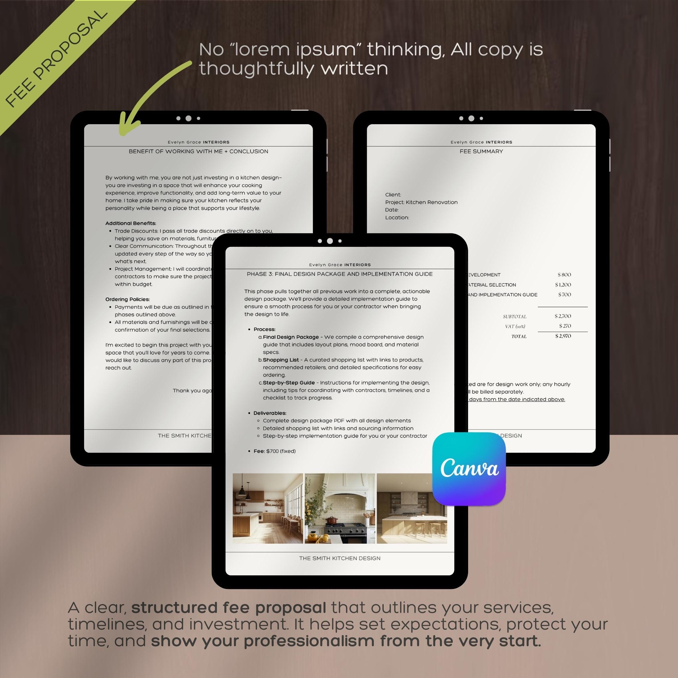 Interior Designer Client Onboarding System Client Intake Form Fee ...