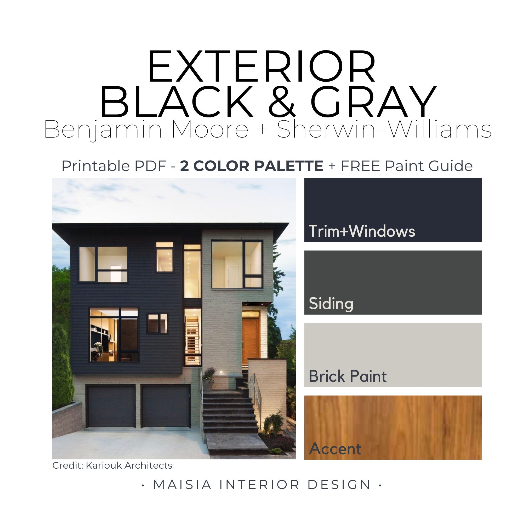 Modern House Exterior Colour Schemes