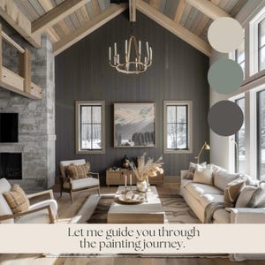LAKE CABIN Benjamin Moore Color Palette 2024 best neutral Paint Colors for Home Color Scheme Lake House paint color palette idea