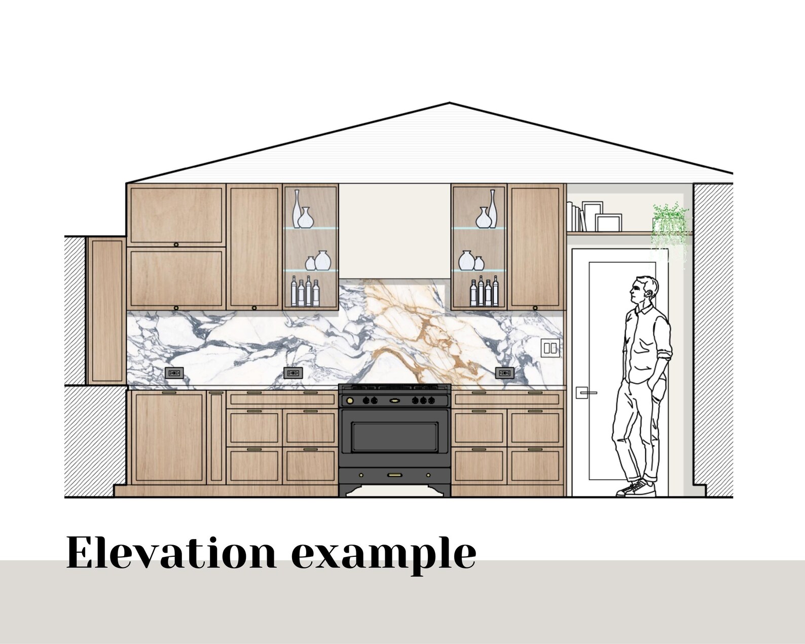 KITCHEN DESIGN Custom 2D Floor Plan Furniture Placement Space Planning