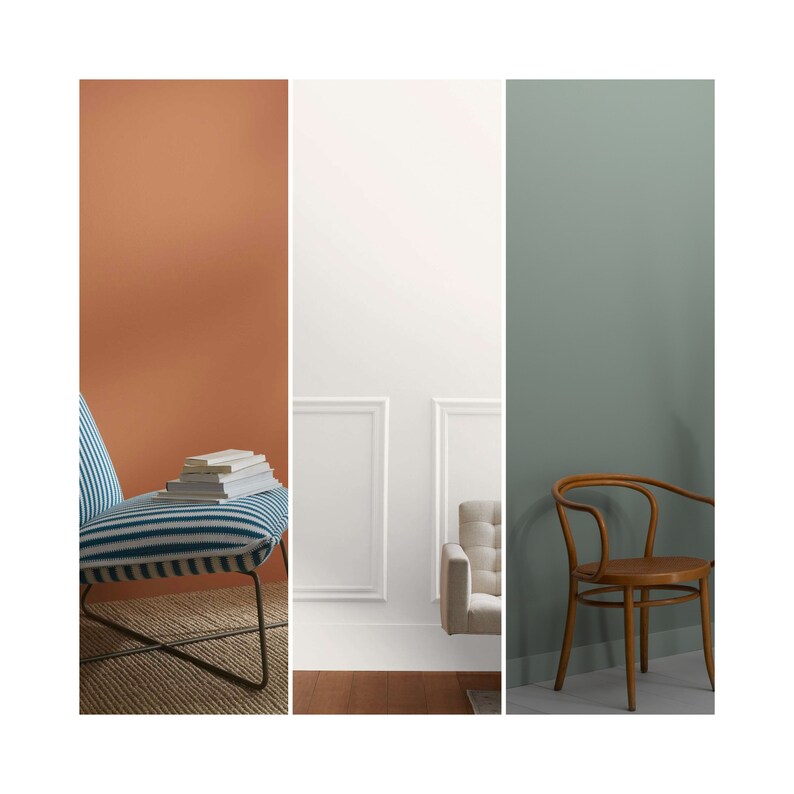 BENJAMIN MOORE Alabaster Paint Color Palette Swiss Coffee Etsy