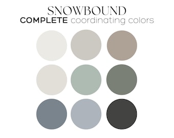 SNOWBOUND Sherwin Williams color palette of the year 2025 whole house paint palette  BEST white color for interior neutral color scheme