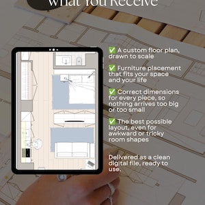 Furniture Layout Service | Custom Room Floor Plan to Scale | Personalized Interior Design Plan | Scaled Room Layout