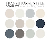 Sherwin Williams TRANSITIONAL color scheme whole house color palette best Sherwin Williams paint color idea Greek Villa coordinating color