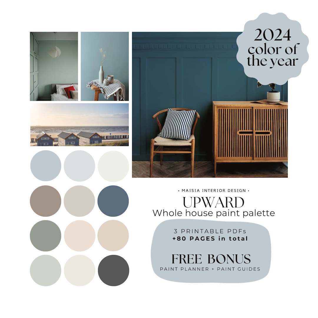 UPWARD Sherwin Williams Color of the Year 2024 Whole House Color Palette Sherwin Williams Paint
