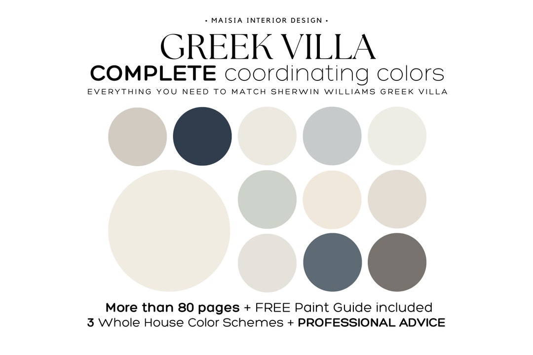 GREEK VILLA Color Palette Sherwin Williams Color Palette Coastal Color