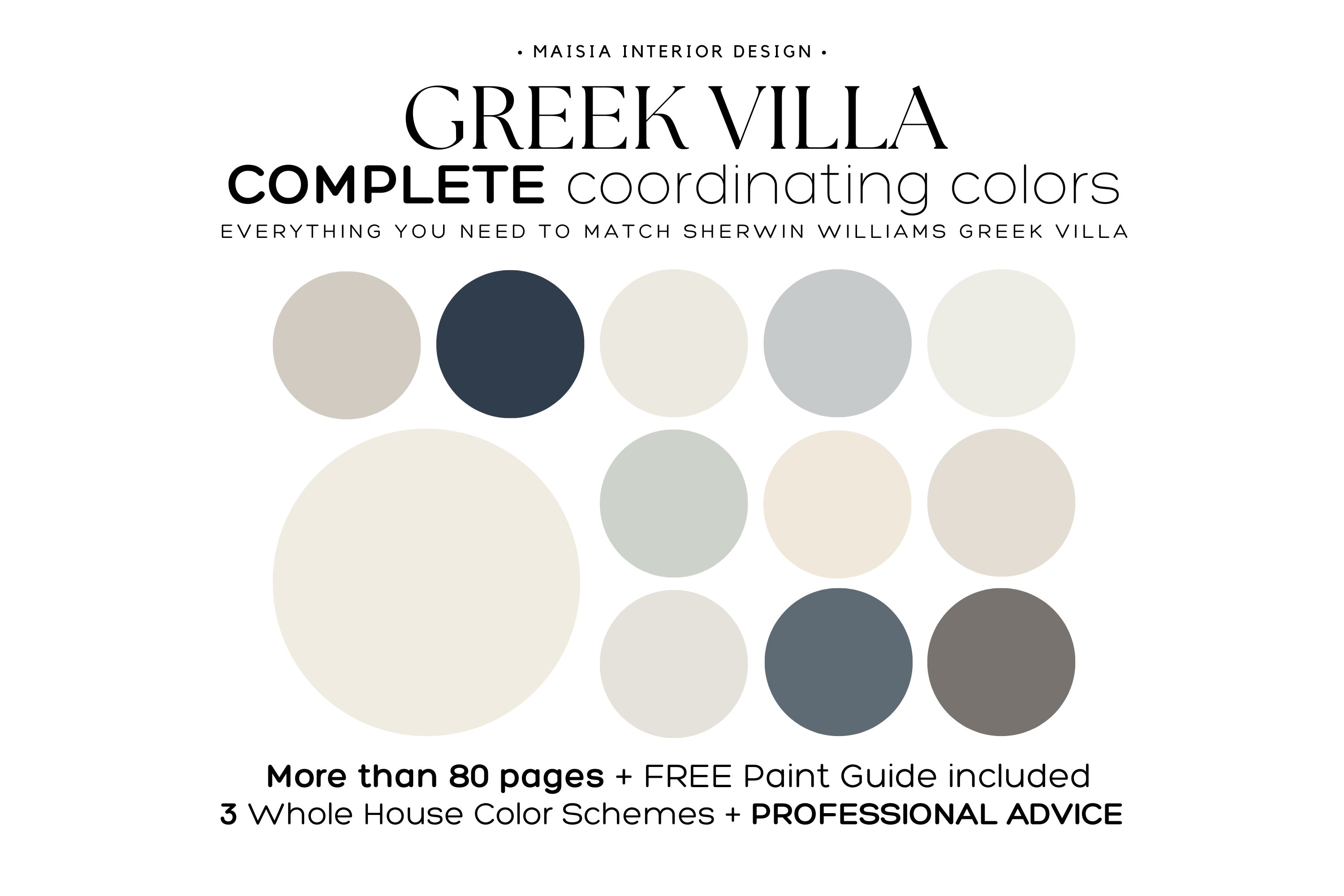 GREEK VILLA Color Palette Sherwin Williams Color Palette Coastal Color