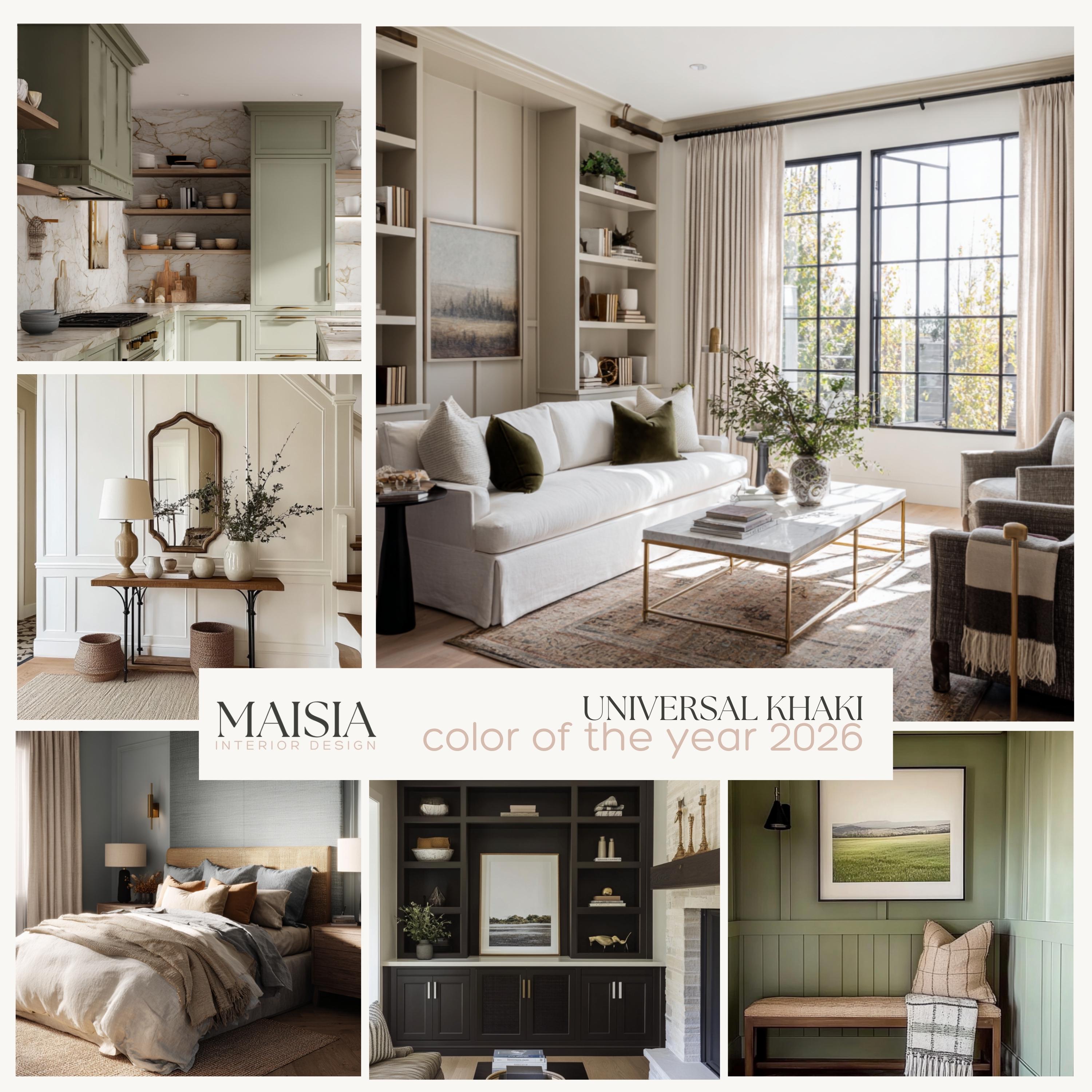 UNIVERSAL KHAKI Sherwin Williams Color Palette of the Year 2026 ...