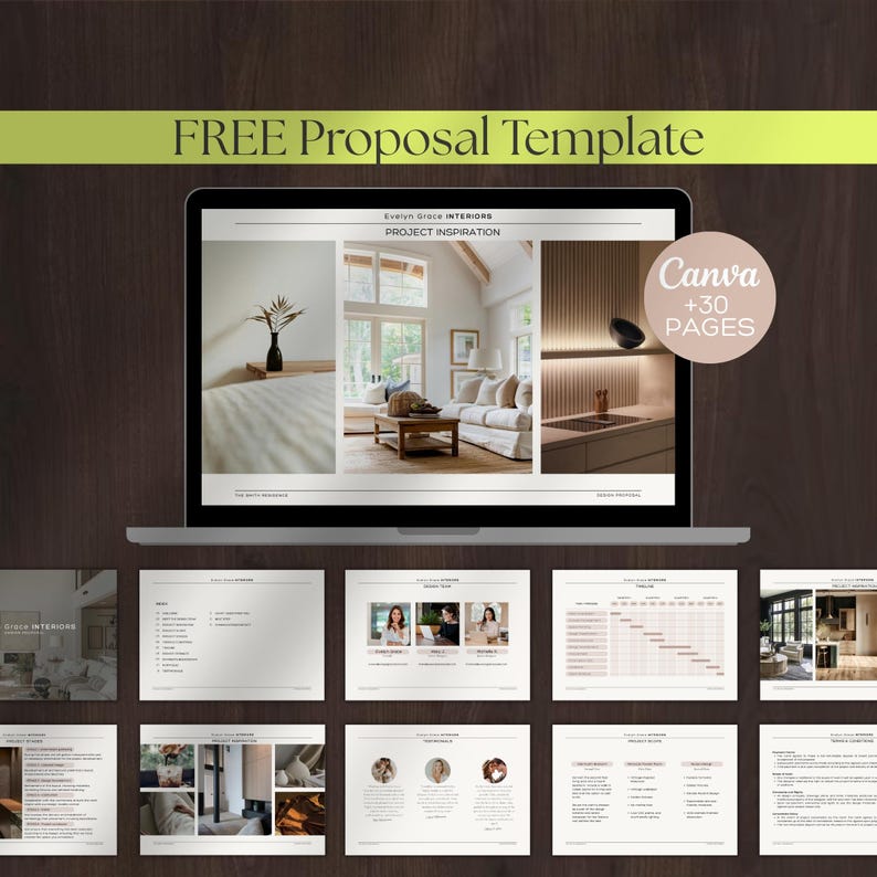 Interior Design Presentation, FF+E Bundle Canva, Interior Design ...