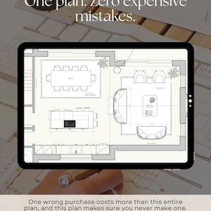 Furniture Layout Service | Custom Room Floor Plan to Scale | Personalized Interior Design Plan | Scaled Room Layout