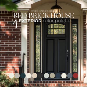 Sherwin Williams EXTERIOR Color Palette for RED BRICK Exterior Colors Red Brick Color Scheme Benjamin Moore red bricks best coordinating