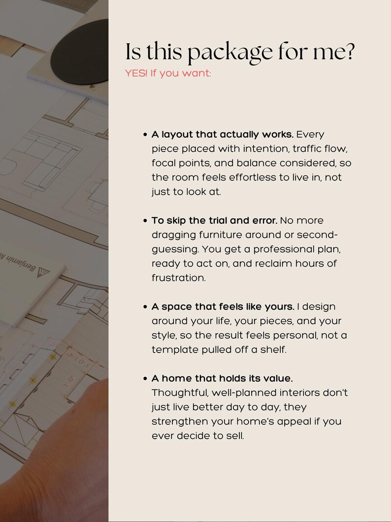 Furniture Layout Service | Custom Room Floor Plan to Scale | Personalized Interior Design Plan | Scaled Room Layout image 4