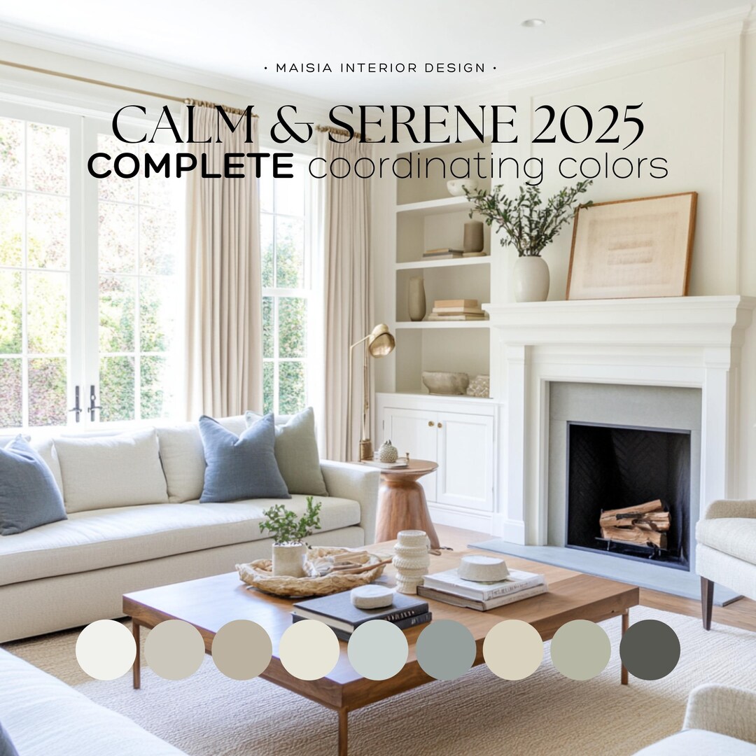 Whole House Paint Palette Benjamin Moore Color Scheme Calm and Neutrals ...