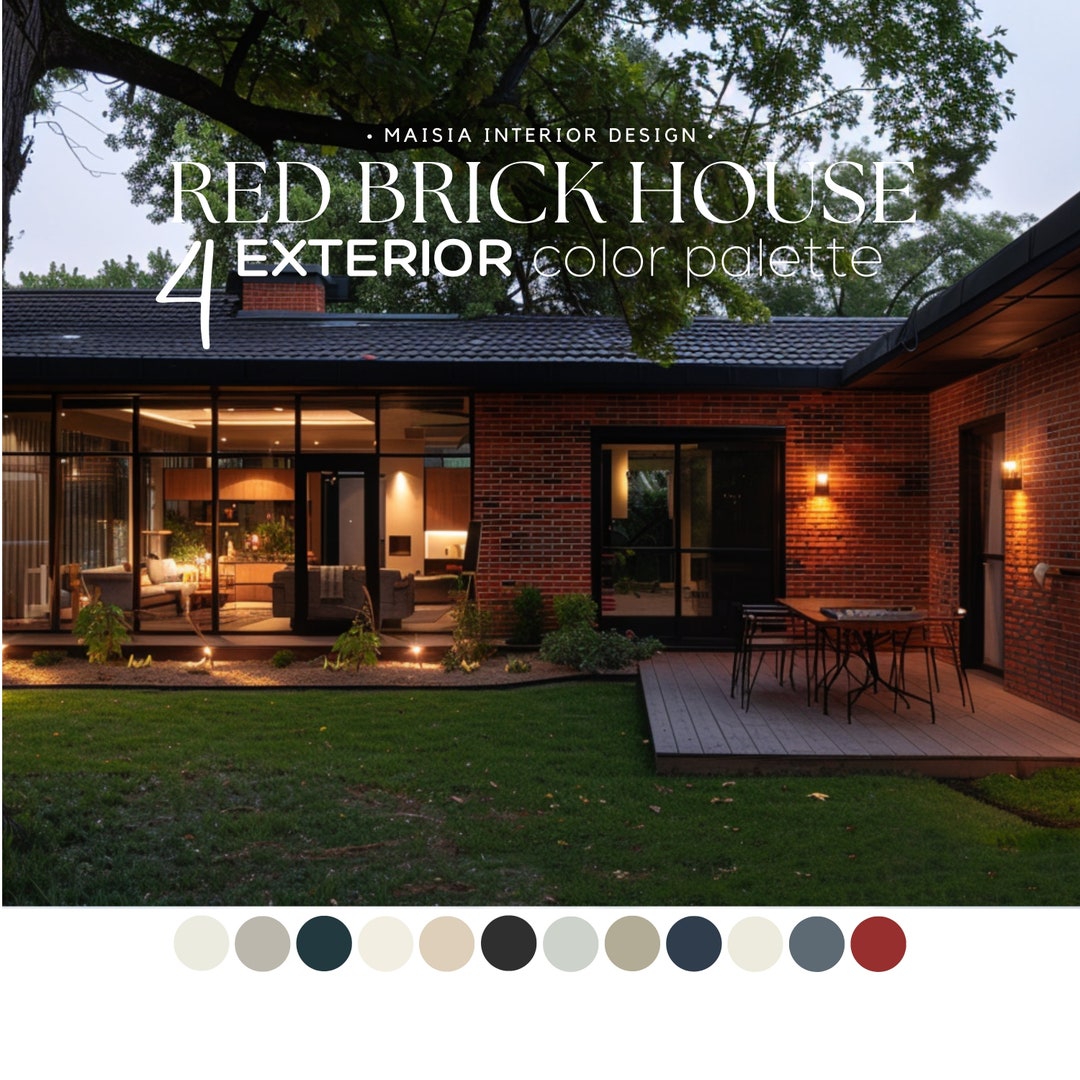 RED BRICK Paint Color Benjamin Moore Color Palette Sherwin William ...