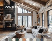 LAKE CABIN Benjamin Moore Color Palette 2024 best neutral Paint Colors for Home Color Scheme Lake House paint color palette idea
