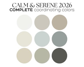 Whole House Paint Palette Benjamin Moore color scheme Calm and Neutrals paint color for Home Best Modern neutrals idea for Interiors