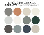Whole house paint palette BENJAMIN MOORE Color Palette paint color palette Designer color scheme Best coordinating color for home color idea