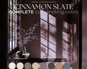 CINNAMON SLATE Color of the year 2025 Benjamin Moore color palette whole house paint palette MOODY interior color plum brown color scheme