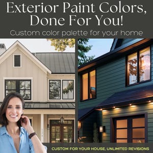 Colores de pintura exterior para casas Paleta de colores exterior personalizada Ayuda para elegir colores exteriores para casas Consulta de colores de pintura
