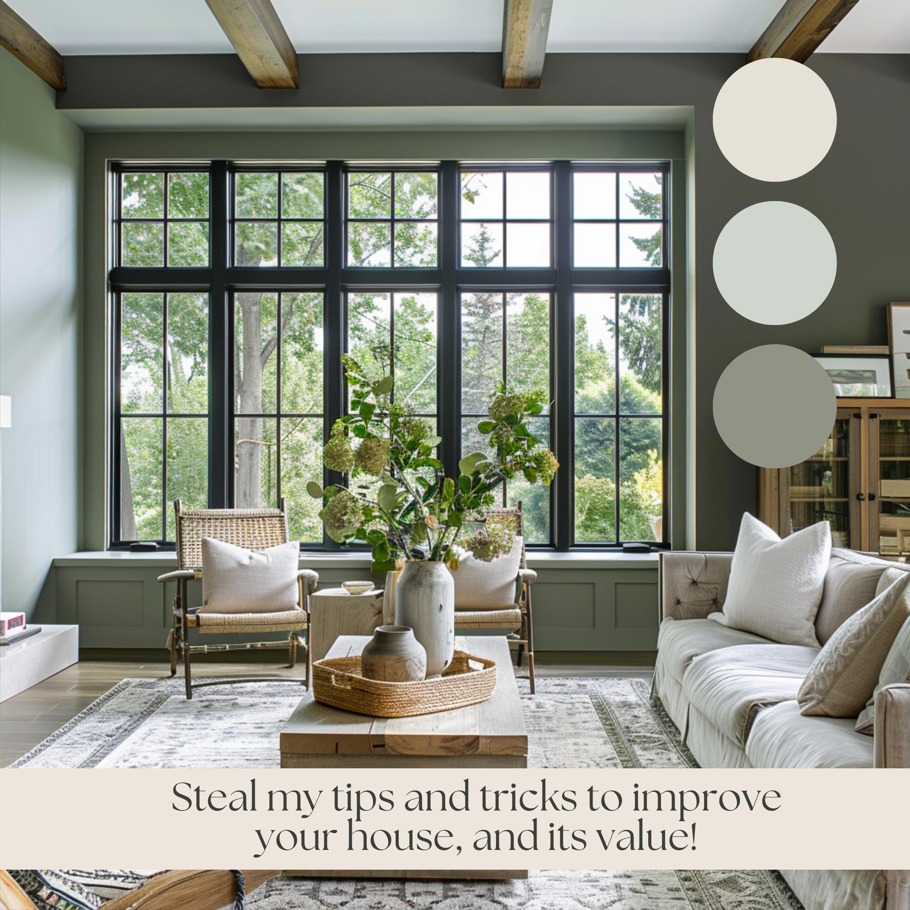 HALE NAVY Benjamin Moore Paint Palette Neutral House Interior Paint ...