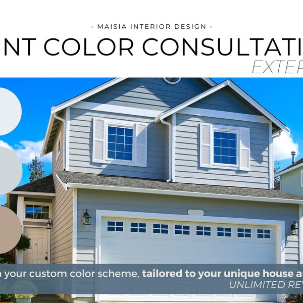 Exterior Paint Color Scheme Etsy