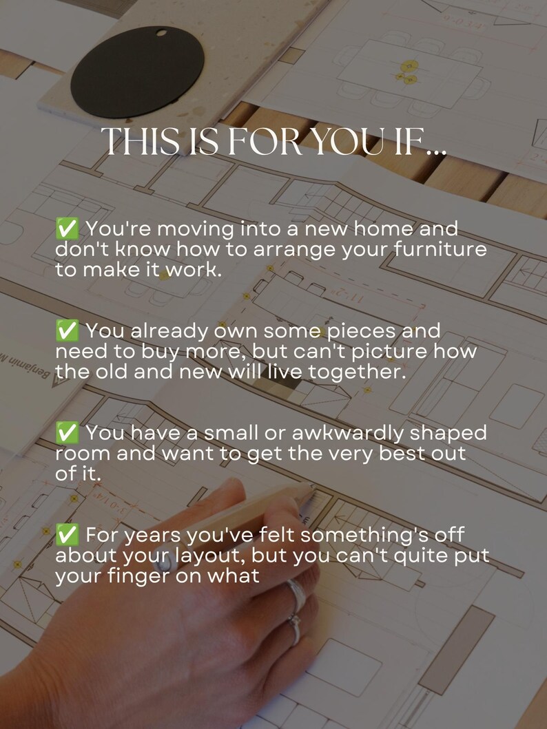 Furniture Layout Service | Custom Room Floor Plan to Scale | Personalized Interior Design Plan | Scaled Room Layout image 3