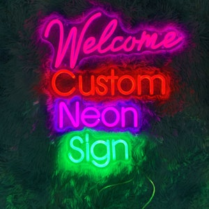Insegna con logo personalizzato, insegna al neon, insegna al neon personalizzata, decorazioni per la stanza, insegna personalizzata, luce al neon a LED, insegna al neon per bar, insegna al neon a LED, decorazioni da parete per la camera da letto e la casa