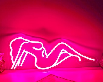 Sexy Girl Neon Sign, Sexy Lady Neon Sign, Body Neon Sign, Female Body Curves Neon Sign, Led Neon Sign, Woman Body Wall Art, Beauty Shop Sign